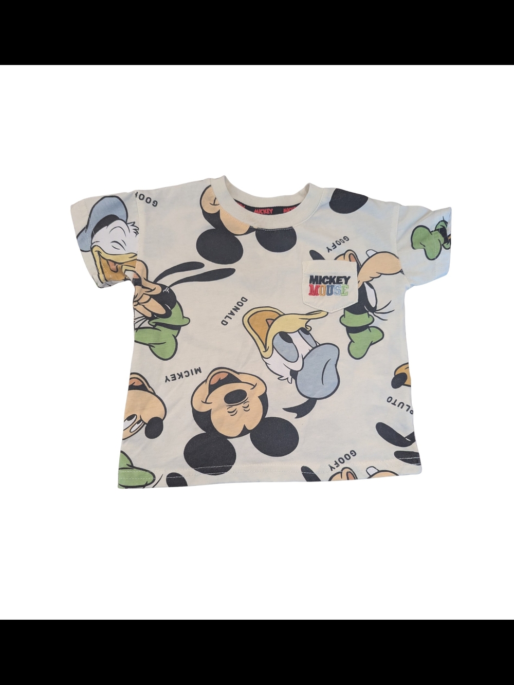 EUC Disney Baby 18 month Mickey Mouse Friends Graphic S/S shirt embroidered